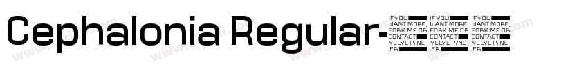 Cephalonia Regular字体转换
